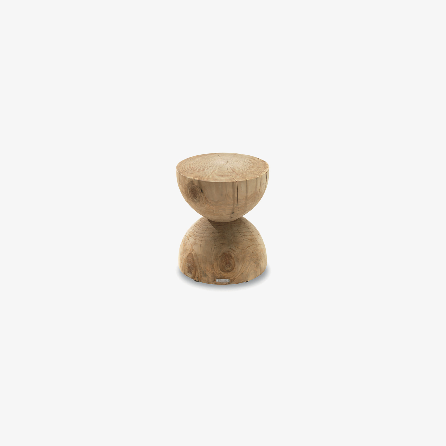 Clessidra: sgabello di design in legno di cedro profumato