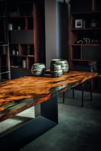 Solid Kauri wood table